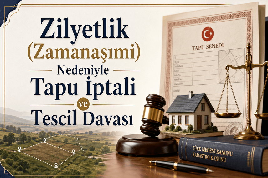 Zilyetlik (Zamanaşımı) Nedeniyle Tapu İptali ve Tescil Davası