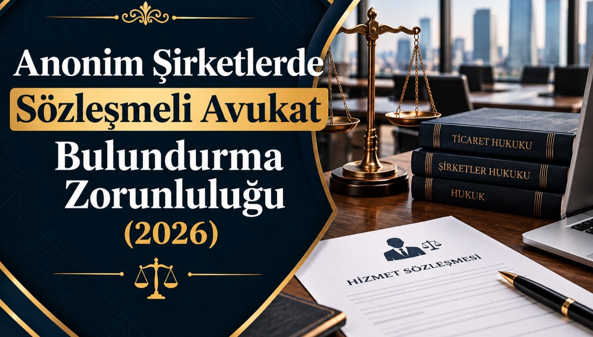 Anonim Şirketlerde Sözleşmeli Avukat Bulundurma Zorunluluğu (2026): Sermaye Sınırı, Aylık Ceza ve Sözleşmenin Şartları