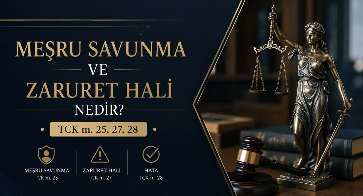 Meşru Savunma ve Zaruret Hali Nedir? | TCK m. 25, 27, 28