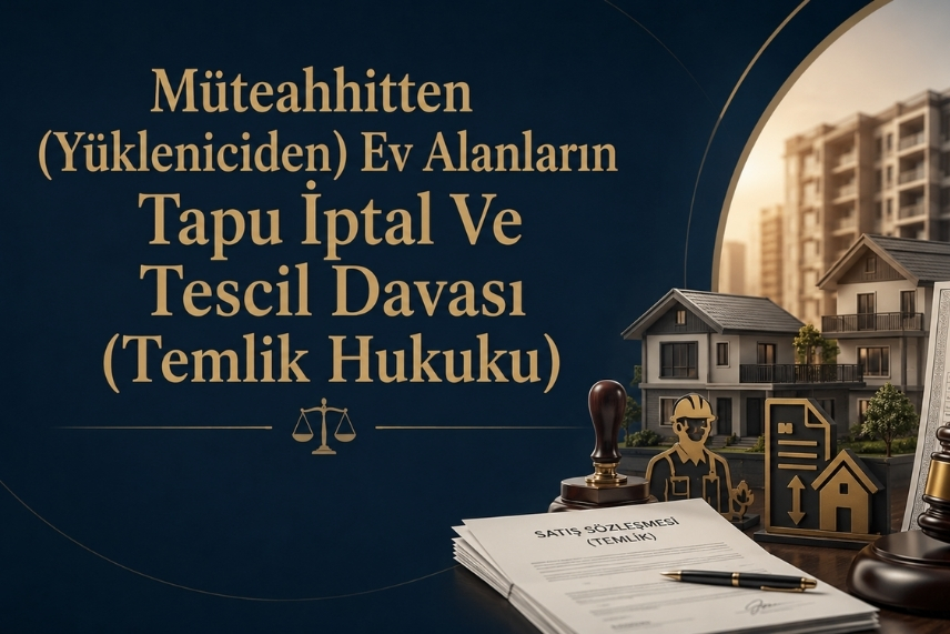 Müteahhitten (Yükleniciden) Ev Alanların Tapu İptal Ve Tescil Davası (Temlik Hukuku)