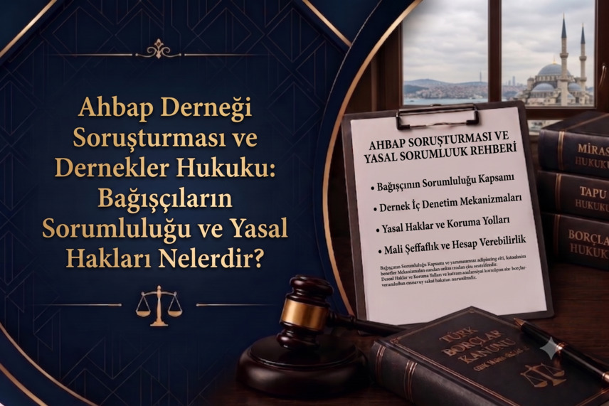 Ahbap Derneği Soruşturması ve Dernekler Hukuku: Bağışçıların Sorumluluğu ve Yasal Hakları Nelerdir?