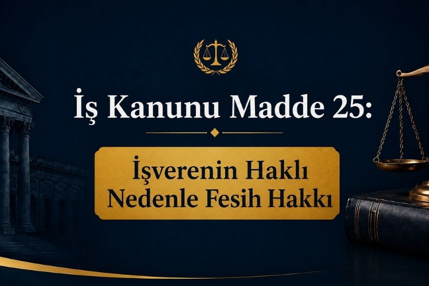 İş Kanunu Madde 25 İşverenin Haklı Nedenle Fesih Hakkı