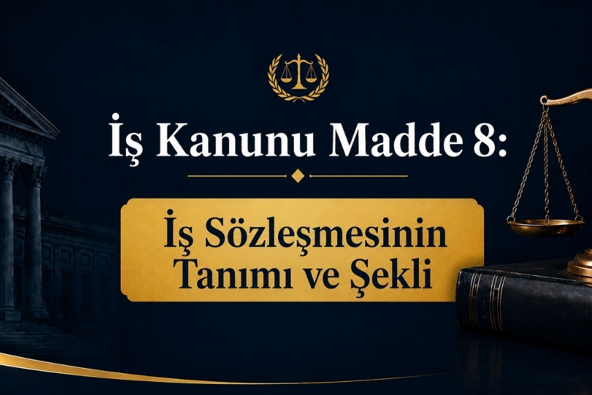 İş Kanunu Madde 8: İş Sözleşmesinin Tanımı ve Şekli