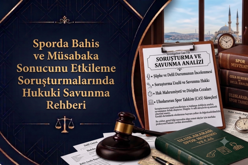 Sporda Bahis ve Müsabaka Sonucunu Etkileme Soruşturmalarında Hukuki Savunma Rehberi