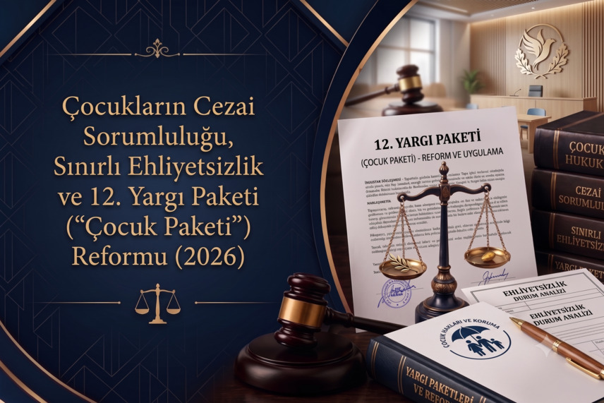 Çocukların Cezai Sorumluluğu, Sınırlı Ehliyetsizlik ve 12. Yargı Paketi ("Çocuk Paketi") Reformu (2026)