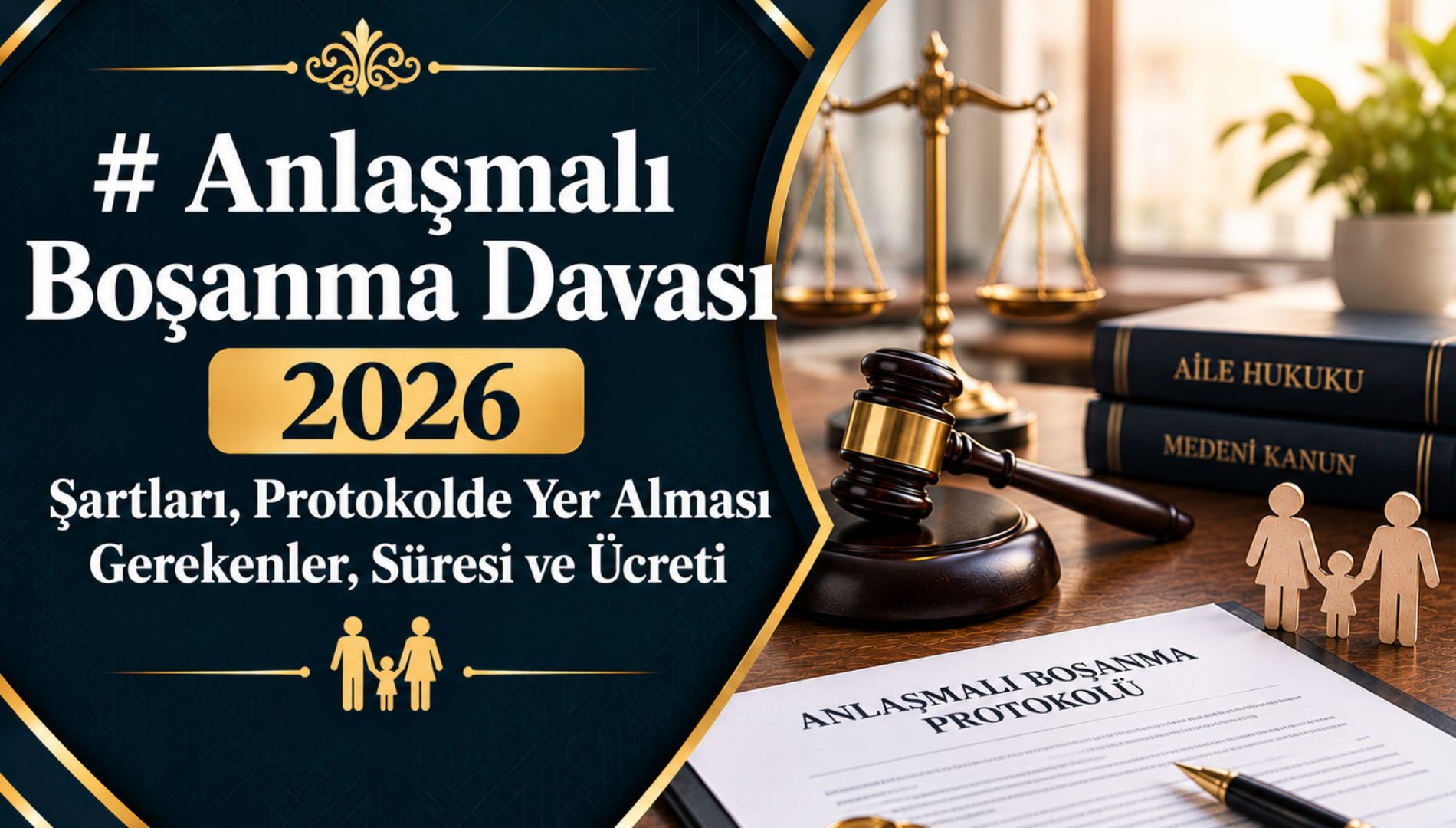 Anlaşmalı Boşanma Davası 2026: Şartları, Protokolde Yer Alması Gerekenler, Süresi ve Ücreti 
