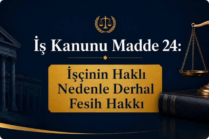 İş Kanunu Madde 24 İşçinin Haklı Nedenle Derhal Fesih Hakkı