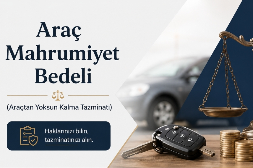 Araç Mahrumiyet Bedeli (Araçtan Yoksun Kalma Tazminatı) 